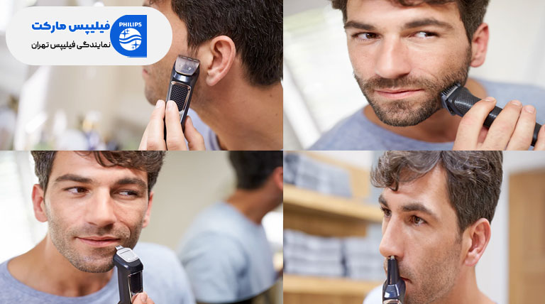 ماشین اصلاح فیلیپس مدل MG3740/40 با انواع سری موزن خط زن و شانه ها