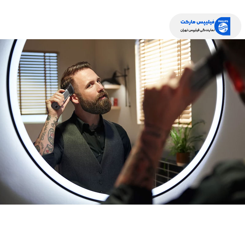 اصلاح موهای سر با ست اصلاح صورت و بدن فیلیپس مدل Mg9560/28