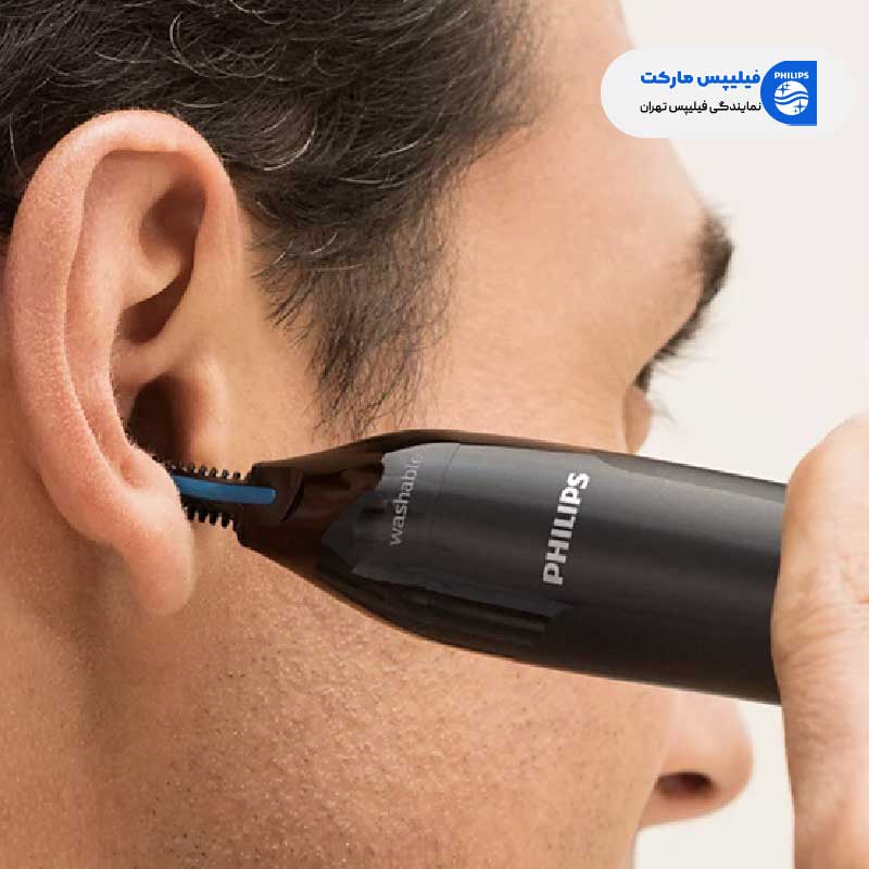 اصلاح موهای گوش با موزن گوش بینی فیلیپس مدل NT1650