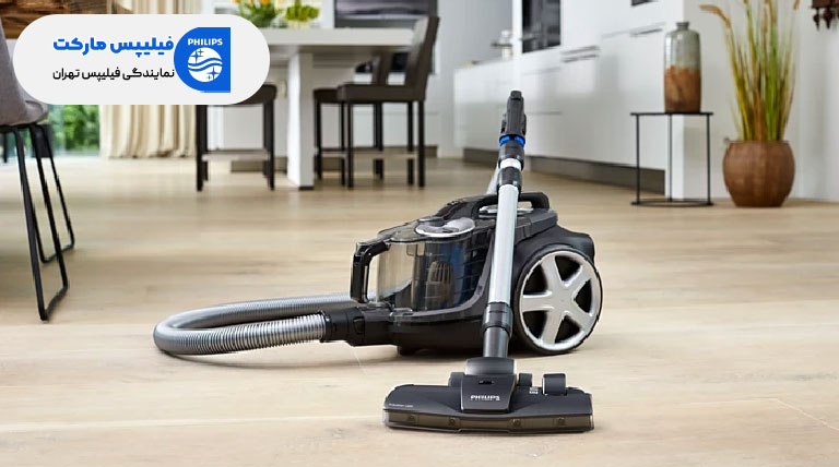 جارو کشیدن و تمیز کردن خانه با جاروبرقی مخزن دار فیلیپس 900 وات مدل FC9747