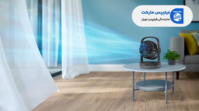 پنکه رومیزی برقی فیلیپس مدل CX3050 با پرتاب باد خنک قوی